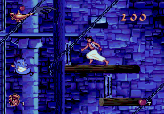 Aladdin (bootleg of Japanese Megadrive version) Screenshot 1